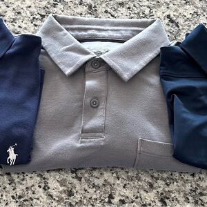 3 Men’s Large Like New Polo Style Shirts